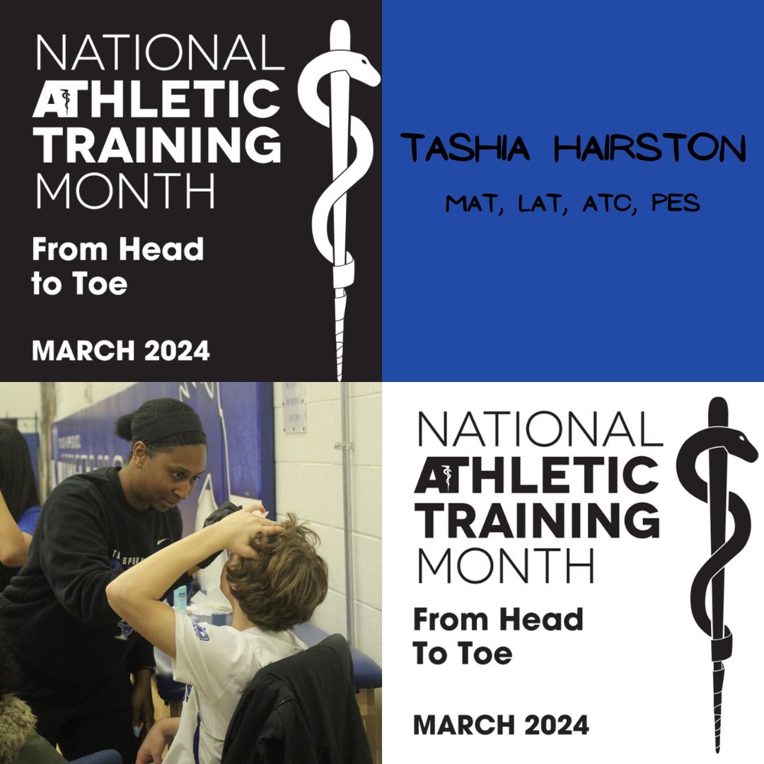 “My favorite thing about being an AT is the relationships that are formed through assisting others. Everyday I am able to help someone overcome adversities (physical and mental), while encouraging them throughout their journey.” -Coach T #natm2024 #fromheadtotoe