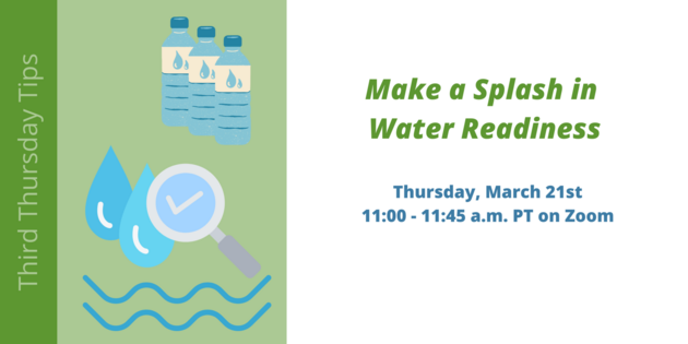 IdahoOEM's tweet photo. Join @FEMARegion10 for their #ThirdThursdayTips webinar on mastering the art of water readiness! From storage to filtration, learn essential steps to keep your water supply secure for any emergency.
🗓️ Thursday, March 21
🕛 Noon MT/11 a.m. PT
🔗: https://t.co/BracGNvb5x https://t.co/3xWFql7qqF