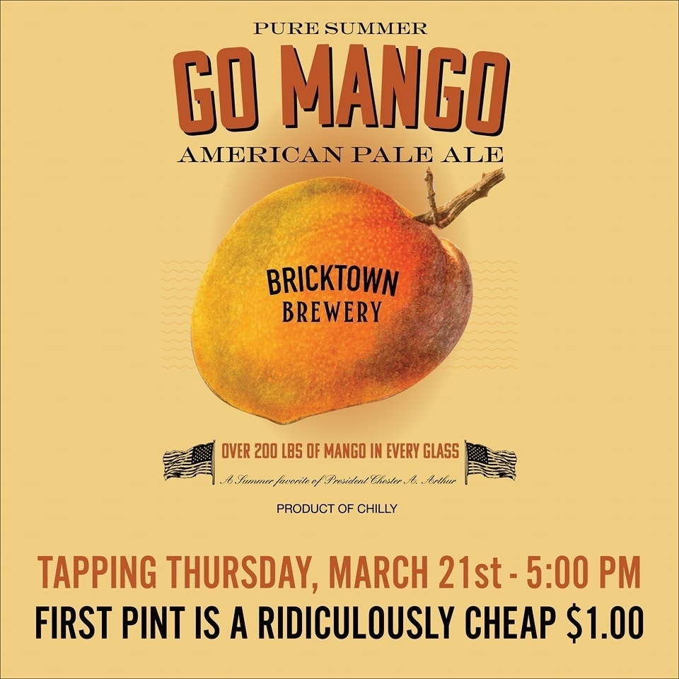 btbrewery_sw's tweet image. Today's TAPPING DAY! 🎉 Meet Go Mango: an American Pale Ale with 200+ lbs of real mangoes. Enjoy a mango burst, earthy notes &amp;amp; an amber summer sip. 🍻 4.9% ABV. Limited release starts TODAY at 5PM - first pint just $1 on 3/21/24. Don't miss it! #GoMango #TappingDay