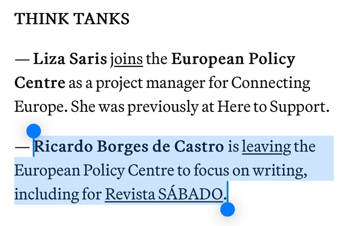 ricbdc's tweet photo. Thanks Sarah @swheaton for the reference today #EUInfluence newsletter.
Link to @revistasabado https://t.co/sRAXoMAjmm
✍️ https://t.co/l8bKSFgc8T