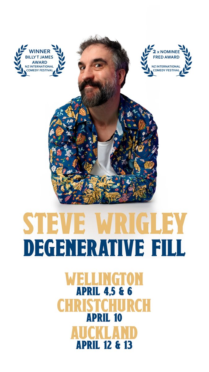 Steve Wrigley (@wrigglemania) on Twitter photo Kiwis! New Zealand People! I am coming home and have shows in Wellington, Christchurch and Auckland.
(And one cheeky show with <a href="/rhysiedarby/">Rhys Darby</a> we snuck in there)
Let me know where you are I'll send you ticket links. :D Kiwis! New Zealand People! I am coming home and have shows in Wellington, Christchurch and Auckland.
(And one cheeky show with <a href="/rhysiedarby/">Rhys Darby</a> we snuck in there)
Let me know where you are I'll send you ticket links. :D