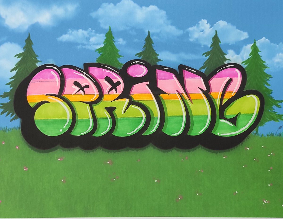 SPRING #graffiti #graff #sketch #sketching #artwork #art #blackbook #sketchbook #spring #SpringEquinox #markers #colors