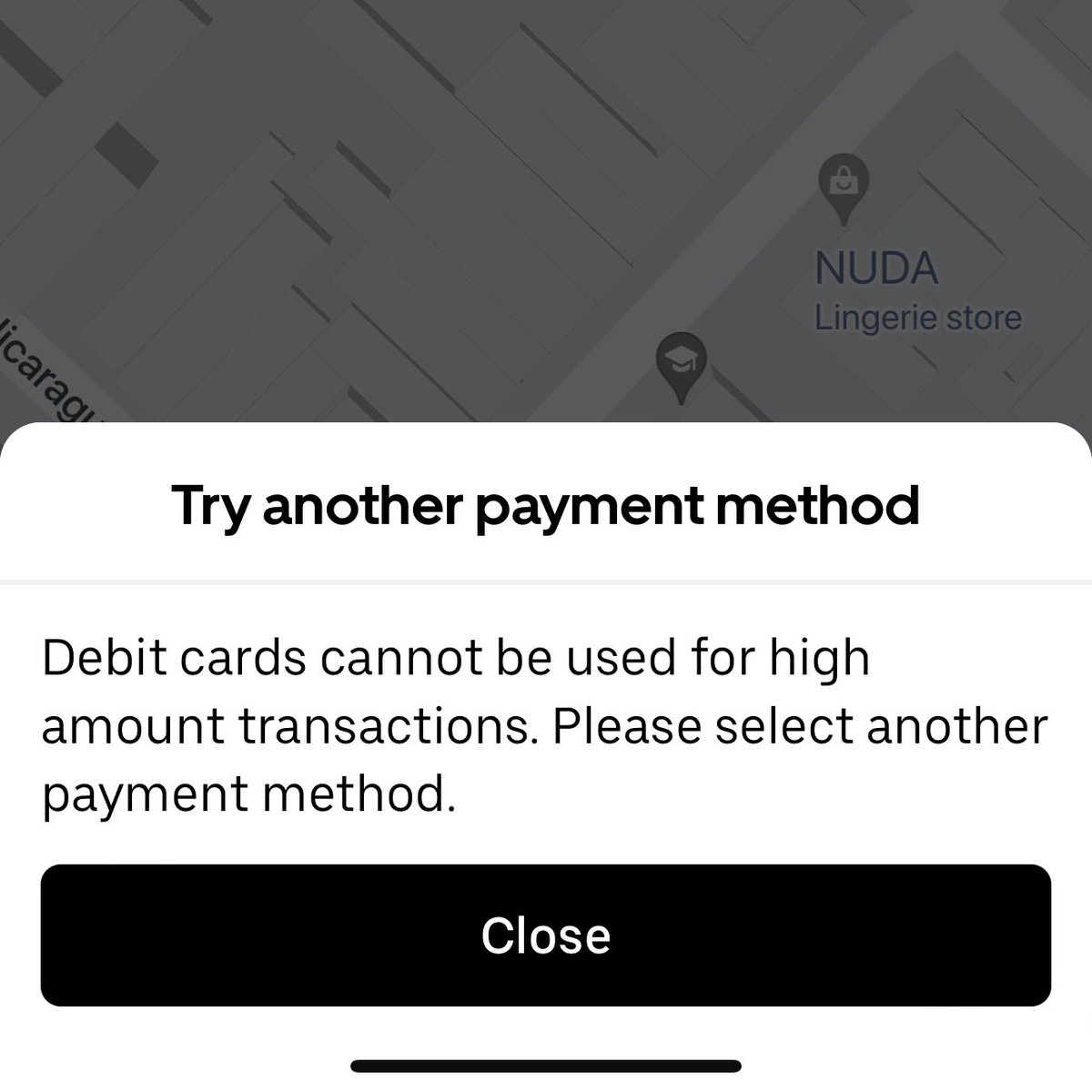 levelsio's tweet image. So @Uber is completely useless in Argentina

Because someone hardcoded

if(price&amp;gt;1000) {
    dontAcceptDebitCard();
}

Not realizing 1000 ARS is $1