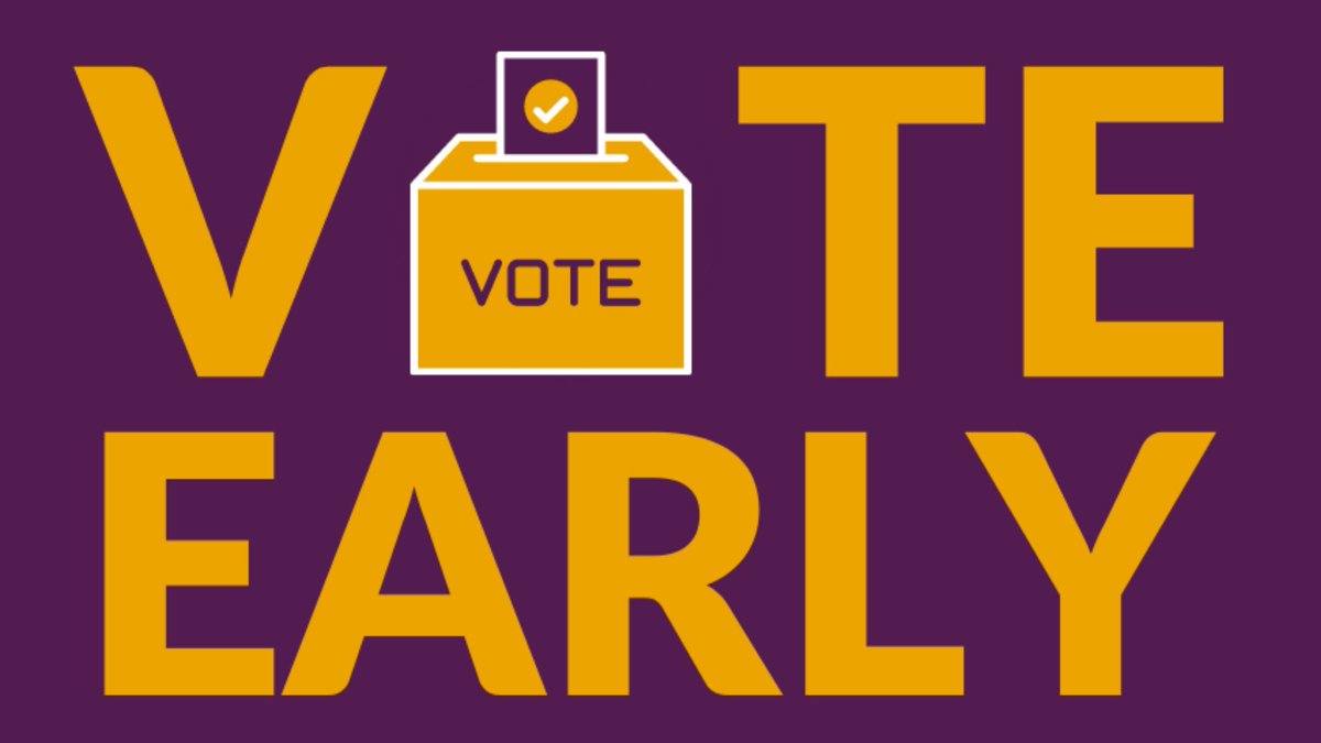 Excited to cast your ballot? Do it early! Visit myvote.wi.gov/Vote-Absentee-… to find your opportunities to vote early.