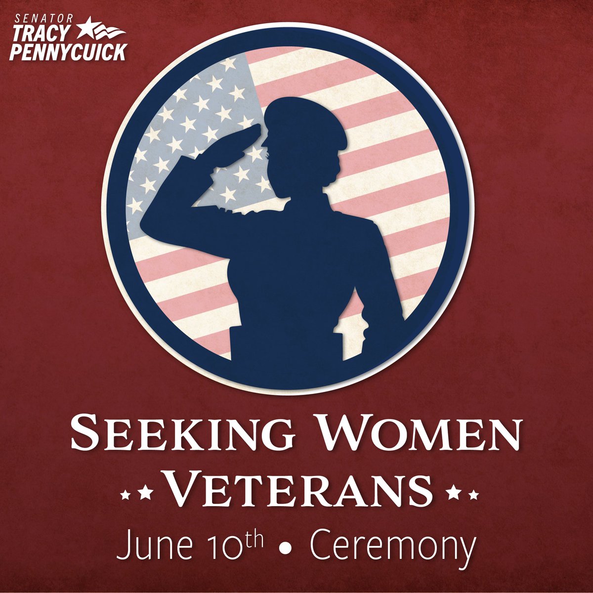 🇺🇸 If you, or a member of your family, is a female veteran, you are invited to participate in my commemorative ceremony on June 10, 2024, to recognize the important role that women play in our military. 

Learn more here ⬇️
senatorpennycuick.com/women-veterans…