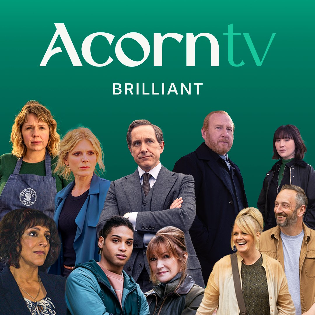 Acorn TV. Brilliant, in a nutshell. We're thrilled to introduce you to Acorn TV's new look. You'll start to see the new colours and logo gradually across all our platforms and partners. Cheers!