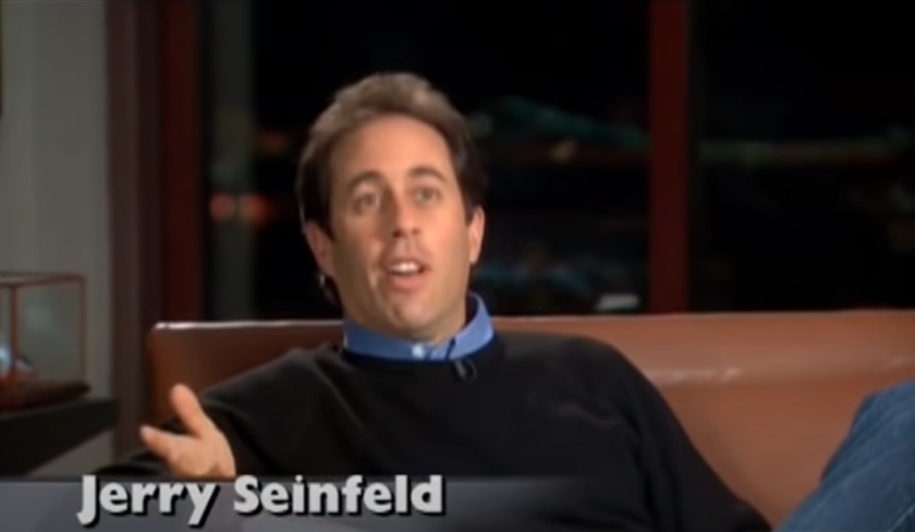 harryhew's tweet image. The nice thing about the Seinfeld DVD extras is every time Jerry Seinfeld starts talking, a caption swoops in to identify him. For anyone watching the SEINFELD DVD EXTRAS who might not be familiar with JERRY SEINFELD