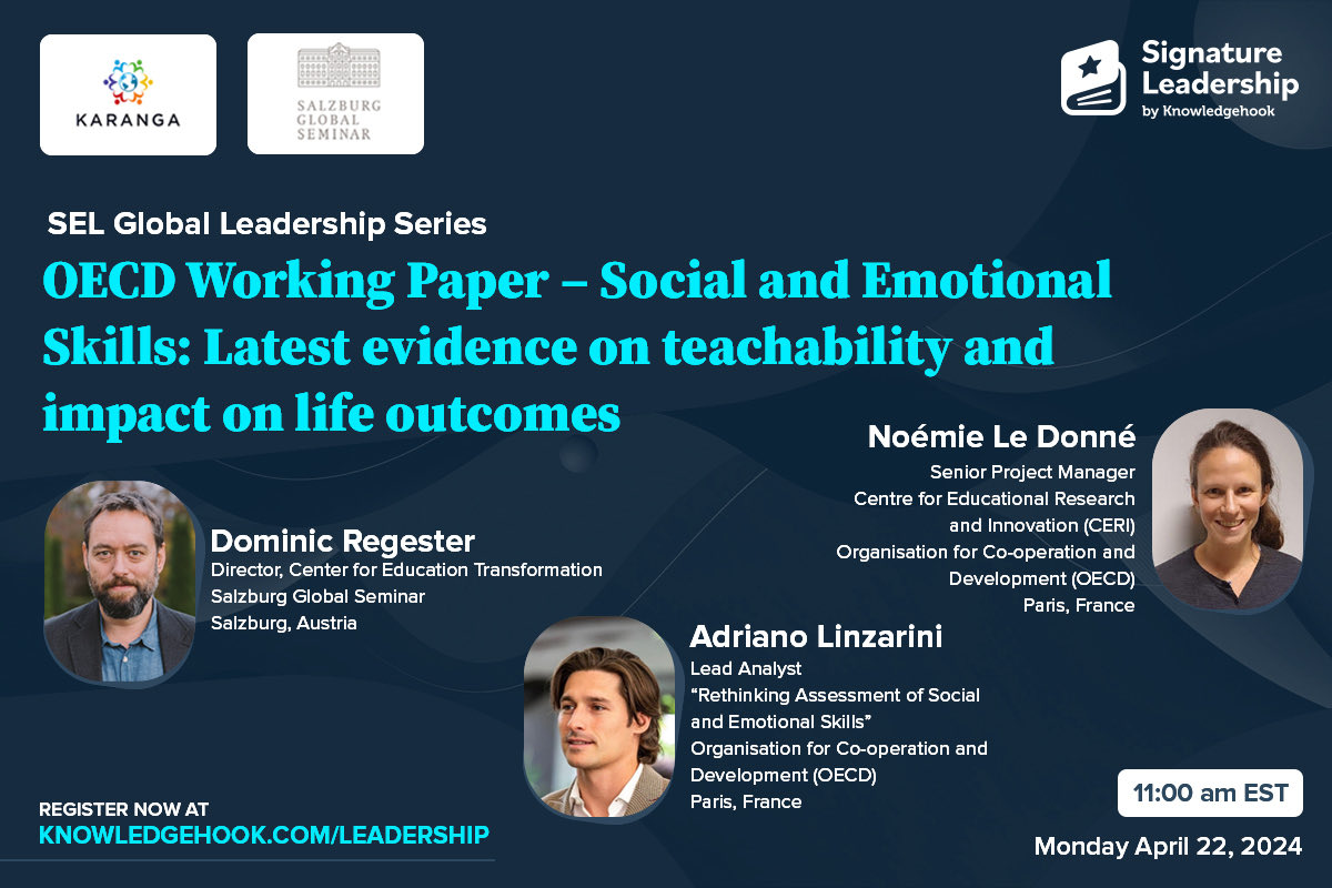 Jennifer Adams (@jenadamsed) on Twitter photo The OECD has new research on the teachability and impact of social emotional skills. Join <a href="/dominicregester/">Dominic Regester</a> Noémie Le Donné and Adriano Linzarini. <a href="/KarangaGlobal/">Karanga</a> <a href="/SalzburgGlobal/">Salzburg Global</a> <a href="/knowledgehook/">Knowledgehook</a> <a href="/KH_Leadership/">Signature Leadership by Knowledgehook</a> <a href="/OECDEduSkills/">OECD Education</a> <a href="/SchleicherOECD/">Andreas Schleicher</a> Register: khlink.net/April22SLS The OECD has new research on the teachability and impact of social emotional skills. Join <a href="/dominicregester/">Dominic Regester</a> Noémie Le Donné and Adriano Linzarini. <a href="/KarangaGlobal/">Karanga</a> <a href="/SalzburgGlobal/">Salzburg Global</a> <a href="/knowledgehook/">Knowledgehook</a> <a href="/KH_Leadership/">Signature Leadership by Knowledgehook</a> <a href="/OECDEduSkills/">OECD Education</a> <a href="/SchleicherOECD/">Andreas Schleicher</a> Register: khlink.net/April22SLS