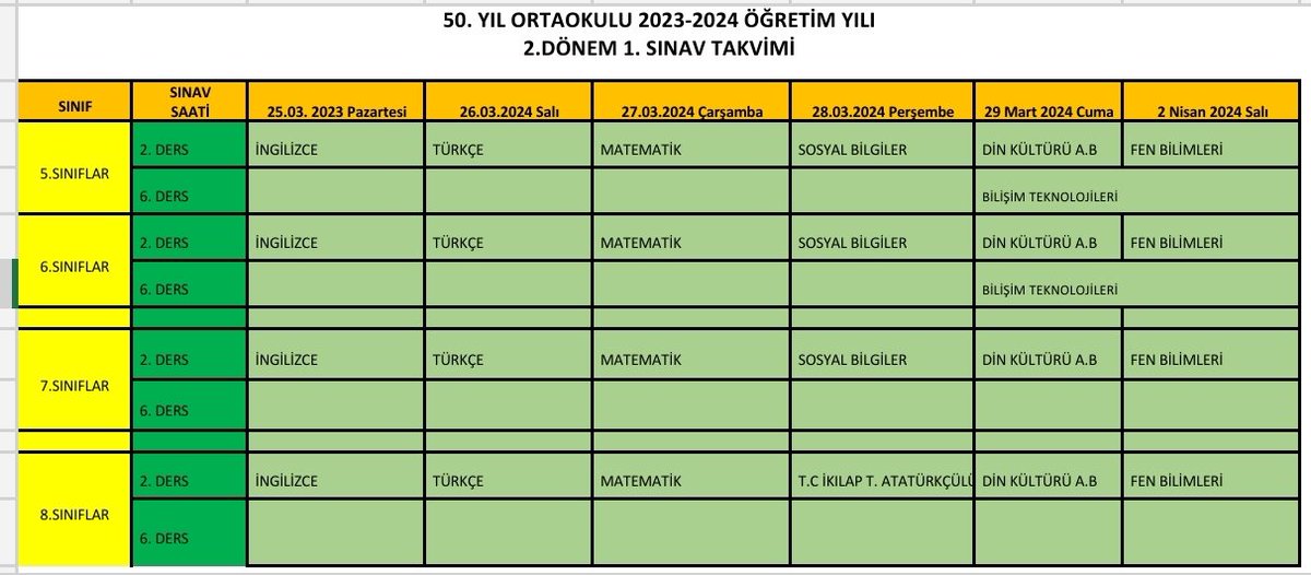 50. Yıl Ortaokulu (@ellinciyil_oo) on Twitter photo 