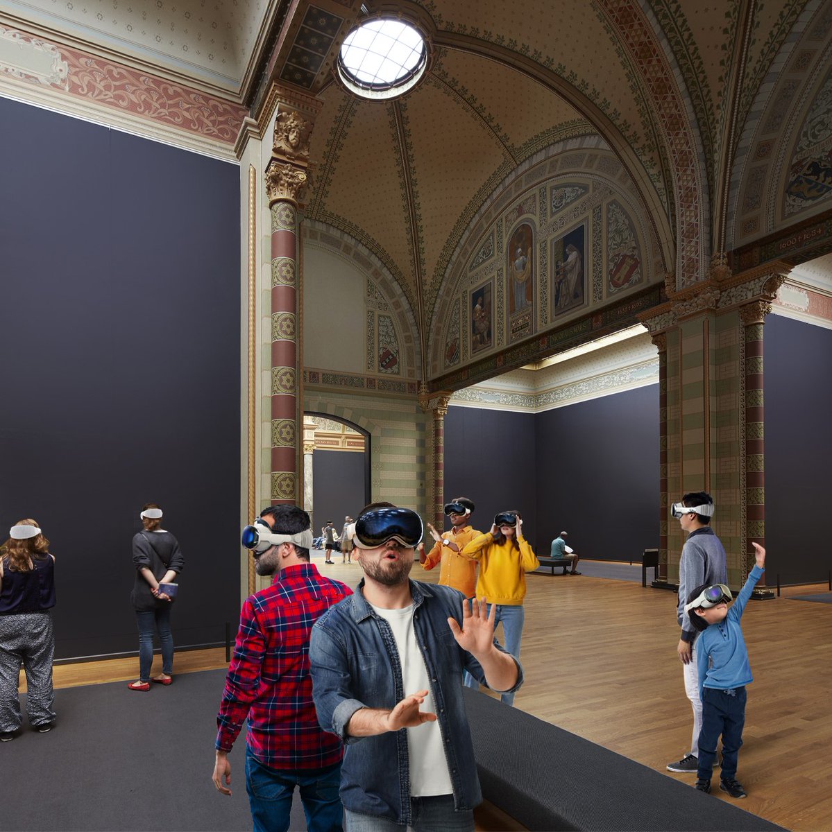 The Rijksmuseum proudly offers you the opportunity to step into history by embracing the future. We emptied the Gallery of Honour so while the paintings rest safely in storage, you can engage with them like never before using Virtual Reality glasses!