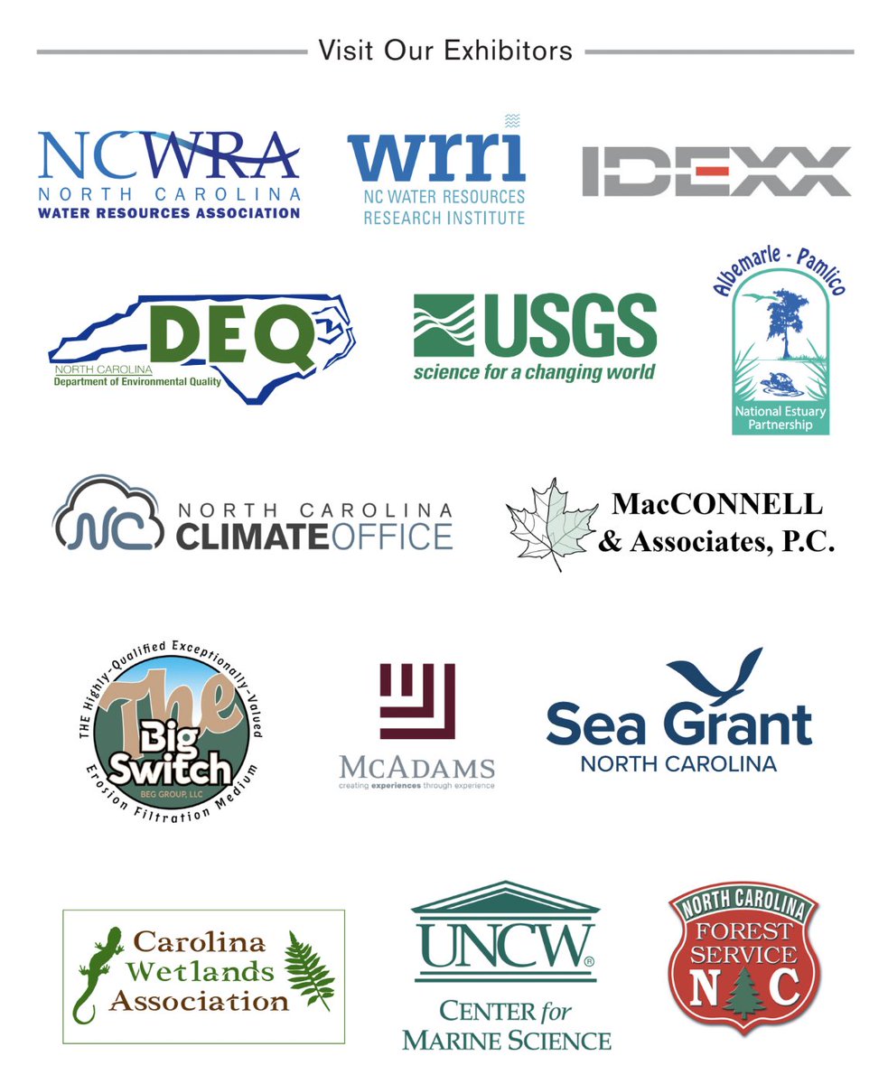 NC_WRRI's tweet photo. If you're at the #NCWRRI conference, be sure to stop by our great exhibitor tables! https://t.co/tKHf3axI5e