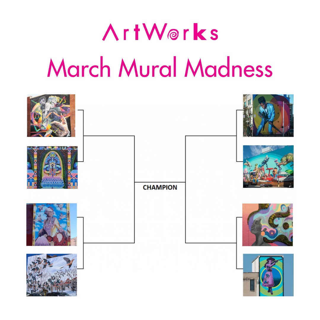 🏀 #MarchMadness, but make it art. What’s your @ArtWorksCincy March Mural Madness top pick?