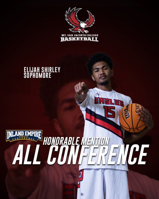 Congratulations to sophomore Elijah Shirley!!! <a href="/ElijahShirley15/">Elijah Shirley</a> averaged 7.7 points &amp; 8.5 rebounds in IEAC play while helping the Eagles to a 27-4 (13-3) record and being named  IEAC Honorable Mention All-Conference!