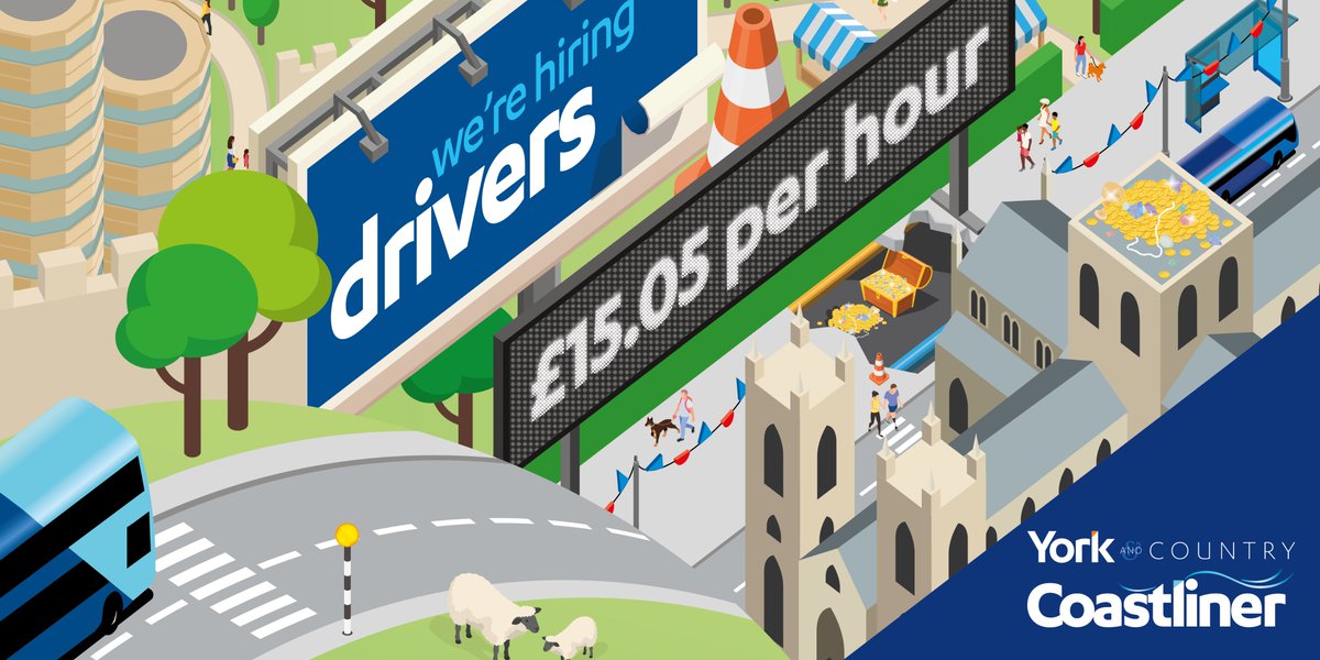 yorkbus's tweet photo. 🤩Join our team and work with us!

!!!New Rates £15.05 per hour!!!

💙Drive the finest buses around
💙An amazing team
💙Free travel
💙Work from our new state of the art depot!!!!

➡️  https://t.co/rvYMfa2i3N https://t.co/sUcq2jLHa8