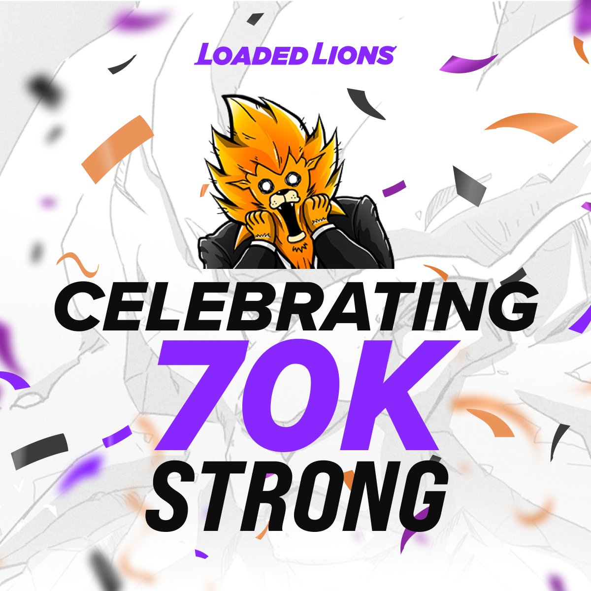 🦁 We're 70,000 followers strong 🦁

And counting! This wouldn't have been possible without your passion and commitment 🦾

You're the backbone of our community and we know even more will join the ranks of the Mane Netizens 🌇

#LoadedLions #LionsFollowLions #TheManeNet