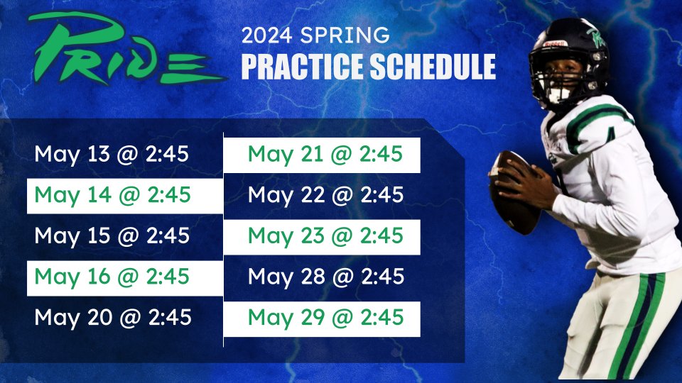 Leesville Rd High School Football Recruiting (@fbrecruitlrhs) on Twitter photo 🚨🚨SPRING PRACTICE DATES ARE SET🚨🚨
Coaches make sure you get out to see us this spring and see our guys in live action!!!!! <a href="/pride_leesville/">Leesville Pride Football</a>
#workhardeveryday 🚨🚨SPRING PRACTICE DATES ARE SET🚨🚨
Coaches make sure you get out to see us this spring and see our guys in live action!!!!! <a href="/pride_leesville/">Leesville Pride Football</a>
#workhardeveryday