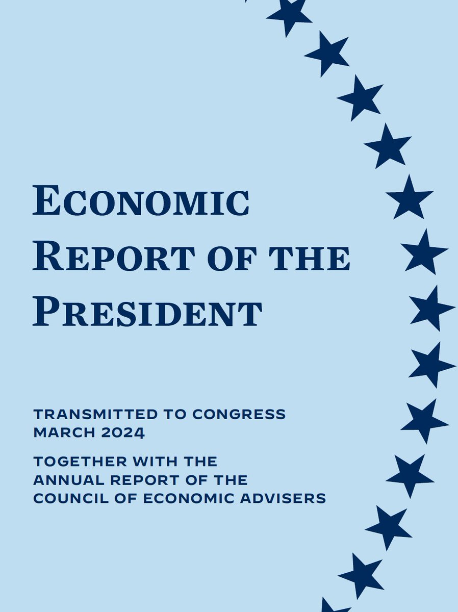 Very excited that the new Economic Report of the President 2024, @POTUS, released today cites our papers (in Chapter 3 and 4) discussing the role of immigration in boosting US employment and productivity. The 2024 Economic Report of the President | CEA | The White House