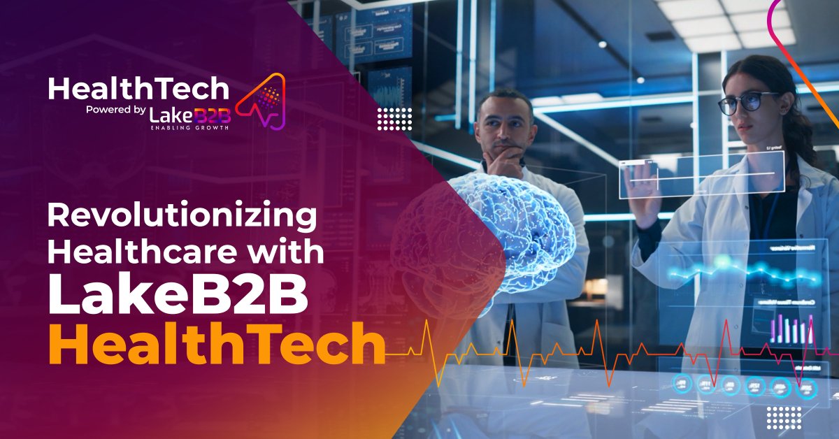 Introducing LakeB2B HealthTech, a cutting-edge healthcare data analytics platform. Our mission is to empower healthcare organizations with tools for leads, customers, talent, and revenue growth. More here: youtu.be/i_SRvAqh_Lo #LakeB2B #EnablingGrowth #HealthTech