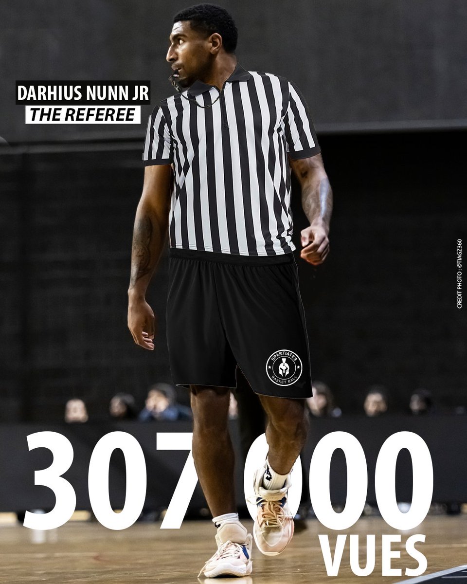 + de 307 000 vues sur Instagram pour sa vidéo en tant qu'arbitre !

Darhius NUNN JR a affolé tous les compteurs du compte des Spartiates.

#GoSpartiates ⚫️⚪️