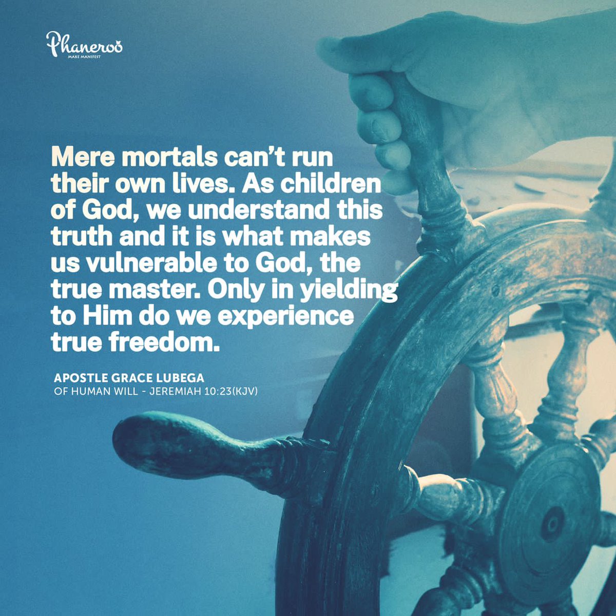 Honest76565342's tweet photo. *OF HUMAN WILL* - Jeremiah 10:23 (KJV)

_Follow the link below to watch the latest Phaneroo sermon_:
https://t.co/J62SrFmtU7 

*#PhanerooDevotion📜* https://t.co/vILxkAUvYM
