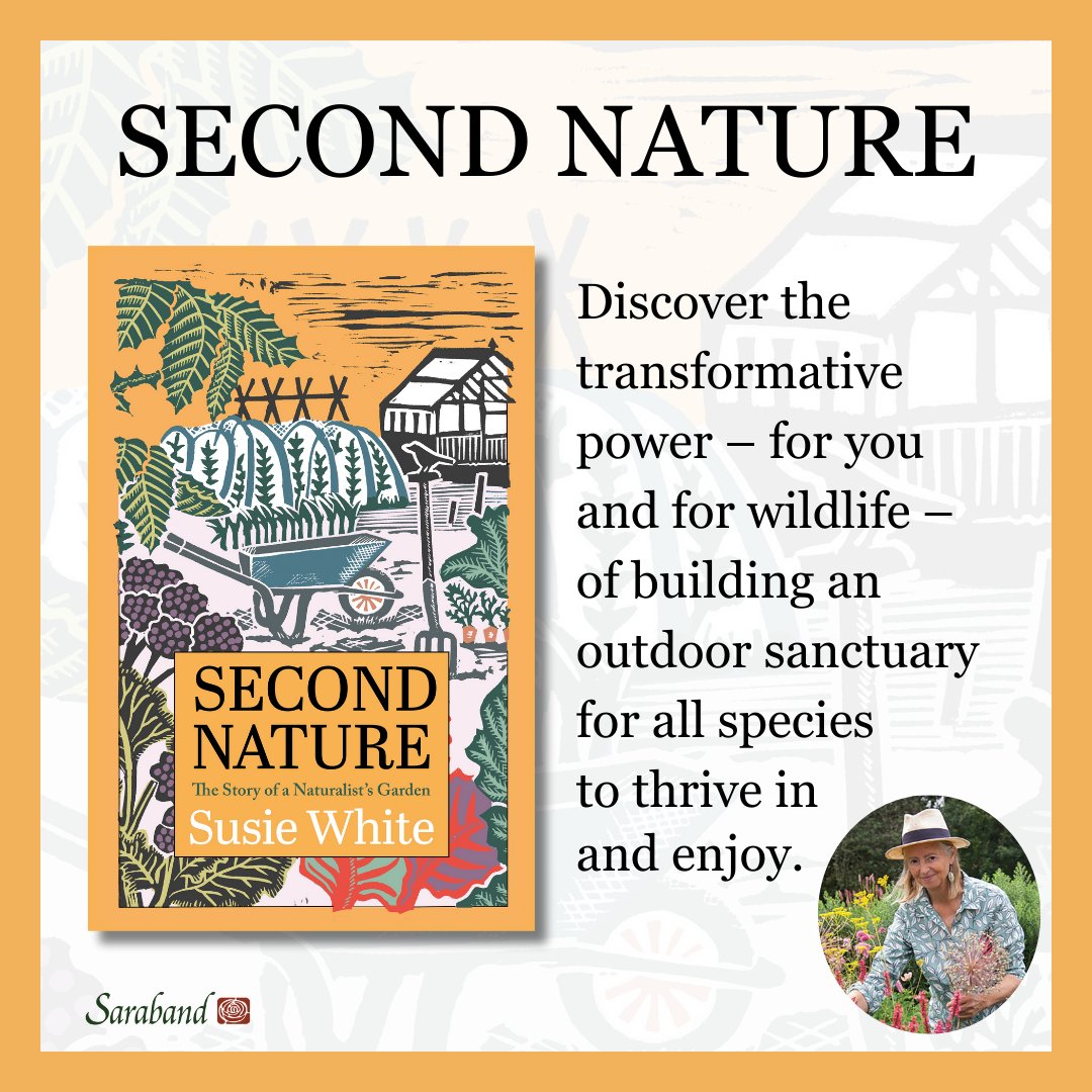 Happy publication day @cottagegardener 🌻 A book perfect for keen gardeners and those passionate about conservation and protecting the planet alike. Available now! saraband.net/sb-title/secon… #SecondNature #SusieWhite #Sustainability #Conservation #Gardening #Wildlife