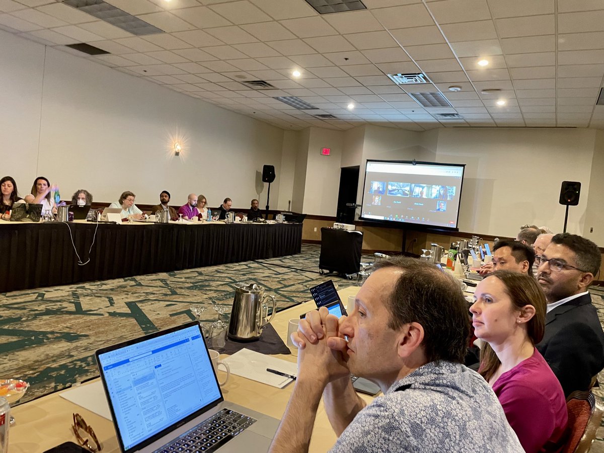 Happening now! ⁦@AmerAcadPeds⁩ NICU Exec. Mtg. These amazing neonatologists help breathe life into ⁦@AAPneonatal⁩ - an incredible amount of work to review across the diverse landscape of NICU care! RT ⁦@mistygoodlab⁩ ⁦@ravimpatelmd⁩ ⁦@MikePosencheg⁩