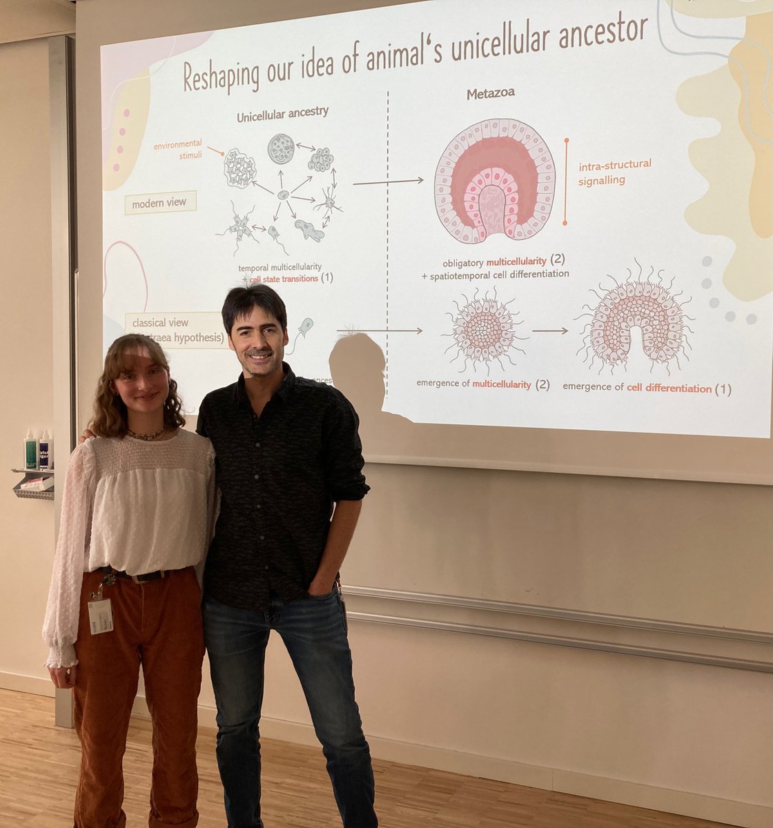 Roger Revilla-i-Domingo (@revillalab) on Twitter photo Fantastic Master thesis defense by Antonia Grausgruber <a href="/RevillaLab/">Roger Revilla-i-Domingo</a> today. Amazing work on unicellular holozoans that opens a whole new chapter in the Revilla Lab. Thanks also to the <a href="/multicellgenome/">Iñaki Ruiz-Trillo</a> for the great support in this adventure! Fantastic Master thesis defense by Antonia Grausgruber <a href="/RevillaLab/">Roger Revilla-i-Domingo</a> today. Amazing work on unicellular holozoans that opens a whole new chapter in the Revilla Lab. Thanks also to the <a href="/multicellgenome/">Iñaki Ruiz-Trillo</a> for the great support in this adventure!