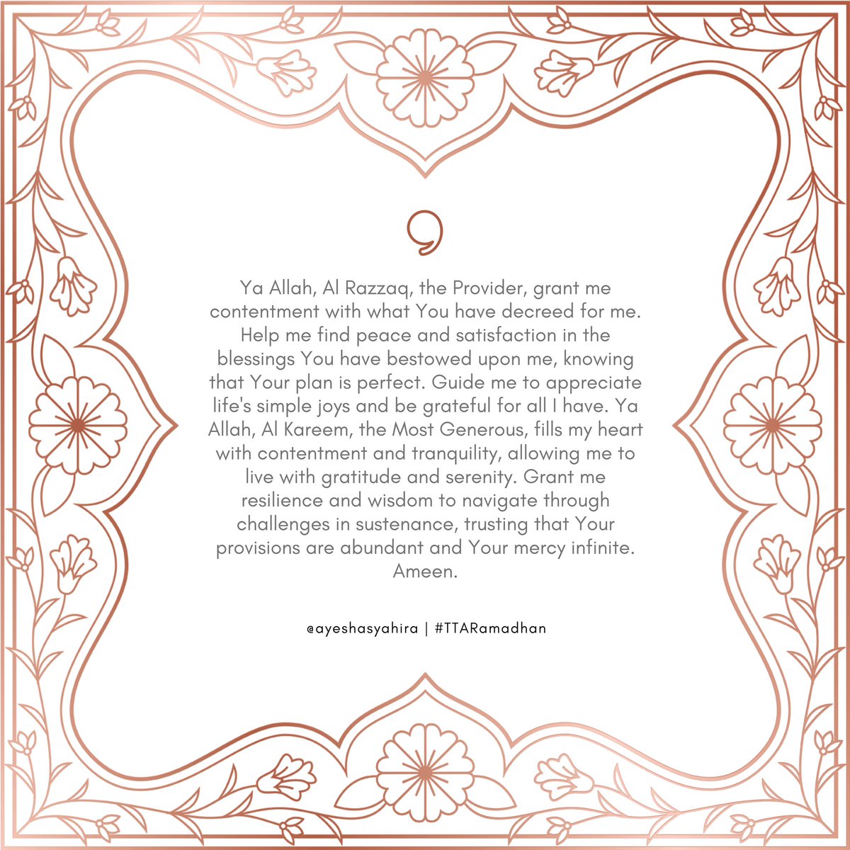 Ramadhan du’a day 10. #TTARamadhan