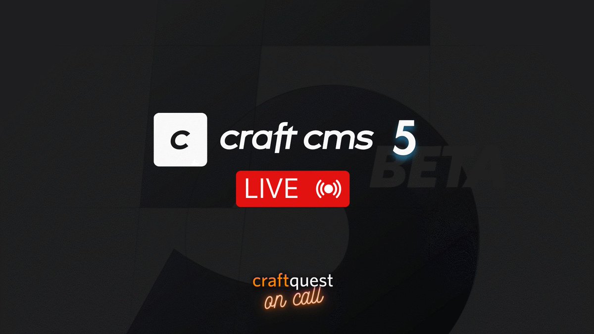 Join @ryanirelan and @nystudio107 live for CraftQuest on Call. We'll cover the latest Craft 5 changes, whether we should optimize for LLMs vs search engines, and Ryan will walk through a Craft CMS 5 build live. #craftcms Tune in here: buff.ly/2CNfEIF