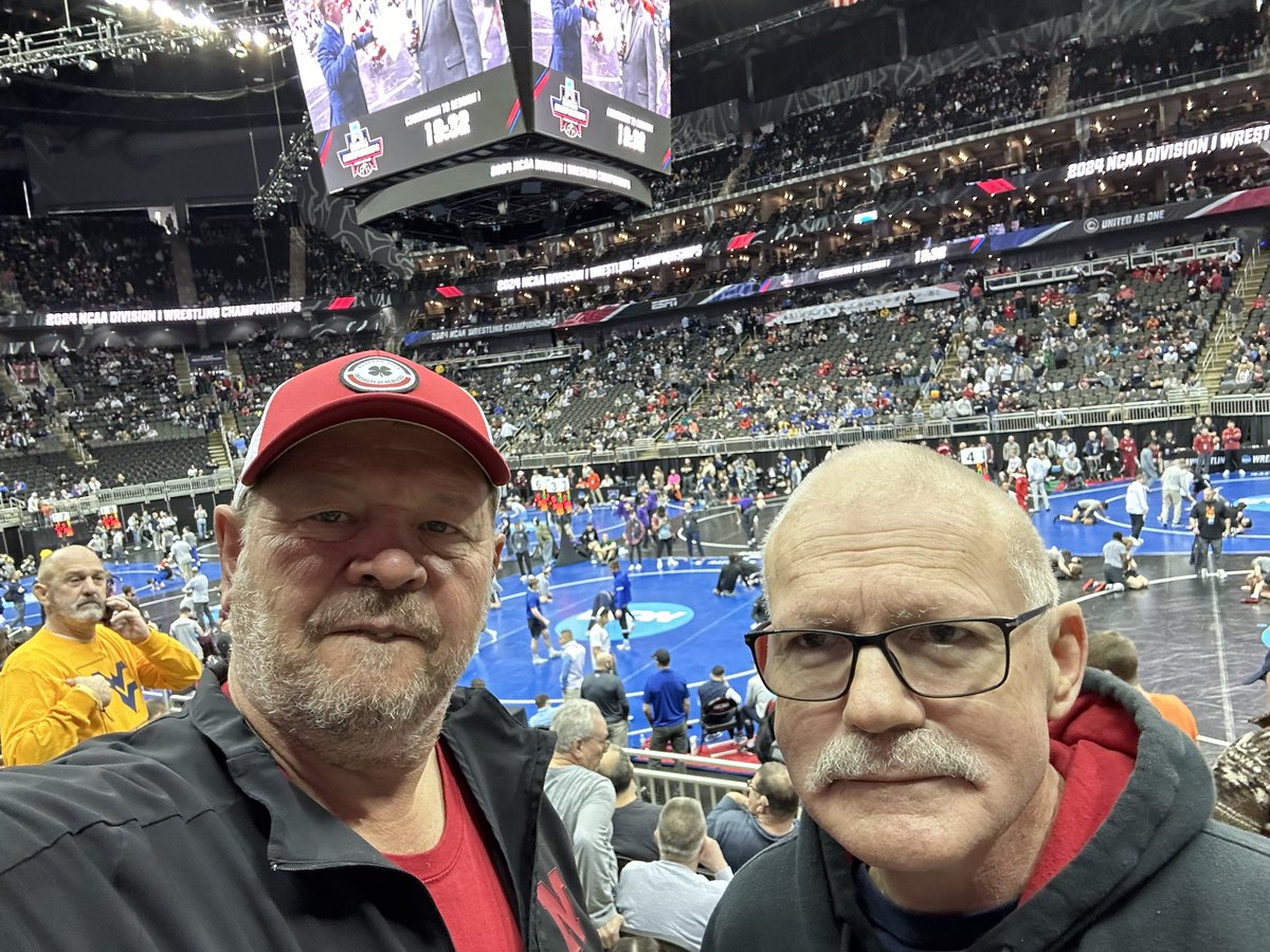 DaleFil29's tweet photo. At the NCAA wrestling @NCAAWrestling  championships with Ken Thorpe https://t.co/F0iFZiOoI0