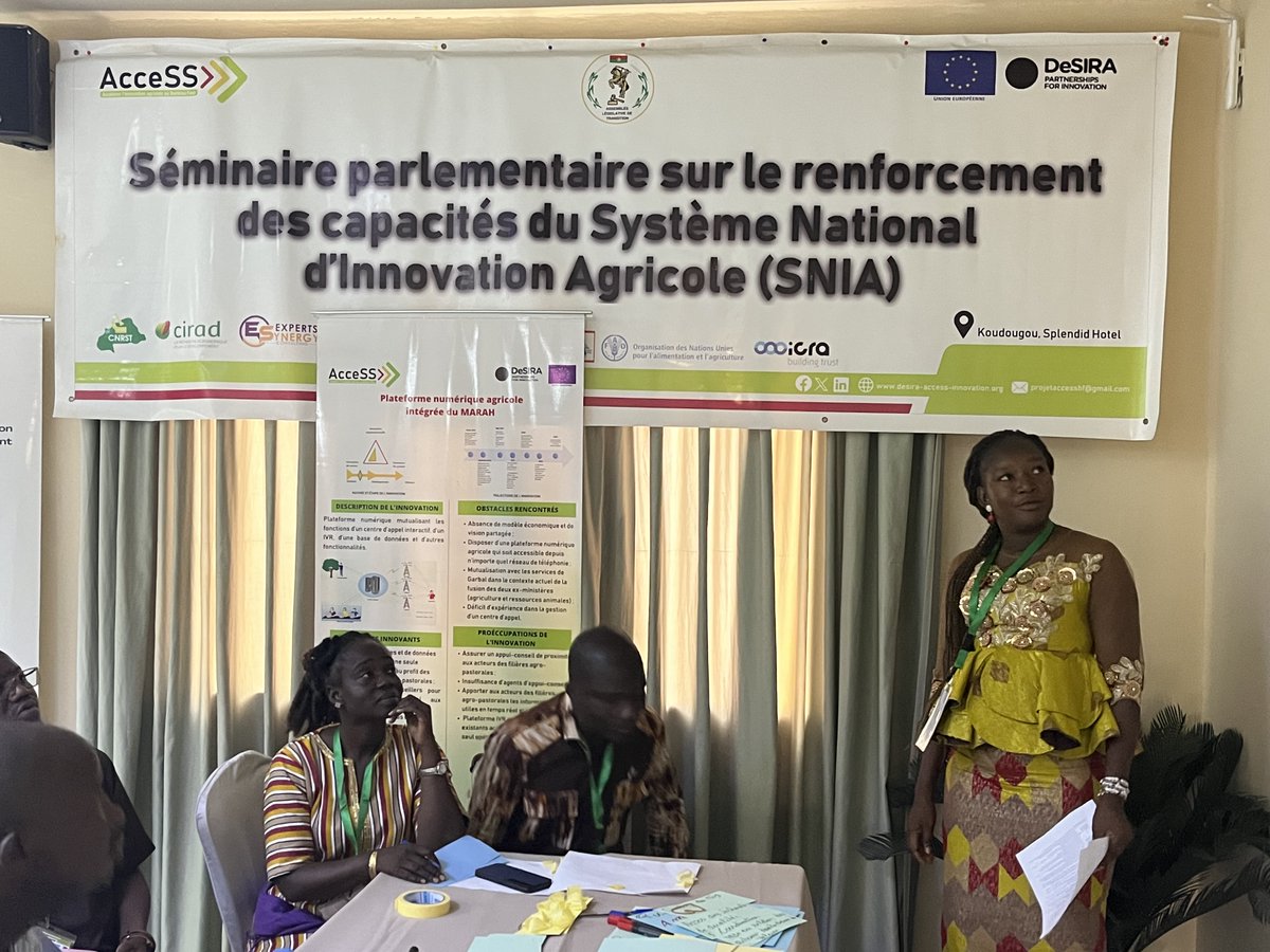 Pour garantir le bon fonctionnement du système d'innovation, il est essentiel de développer les capacités: à manager; à collaborer; à apprendre (ensemble) ; à s’engager dans les processus politique. #RenforcementSNIA #ProjetAcceSS #SéminaireParlementaire #InnovationAgricole