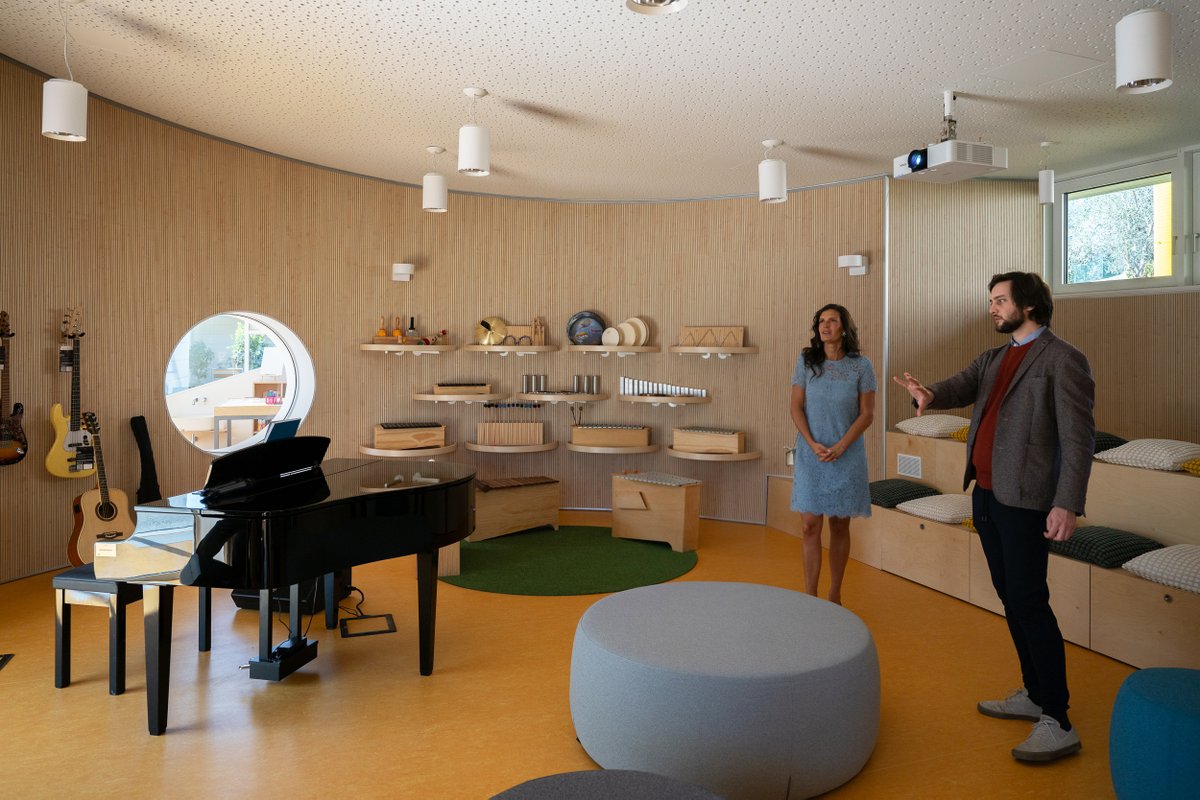 Our founder @AndreaBocelli and the Minister of Education and Merit Giuseppe Valditara inaugurate the ABF “Maria Manetti Shrem“ Educational Center. The center, located within the Meyer Children’s Hospital in Florence, is the first facility to be exclusively dedicated to the