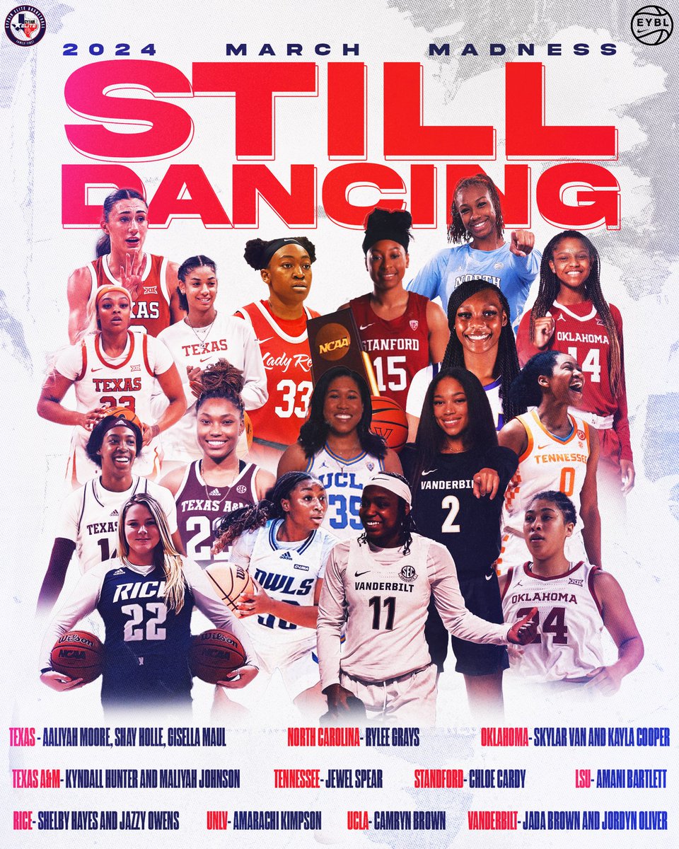 Congratulations to our alumni and their NCAA teams on their successful seasons, and getting the opportunity to advance deep into the postseason! We are proud of our girls! We will be supporting you all every step of the way! ❤️ #CyFairFamily #MarchMadness