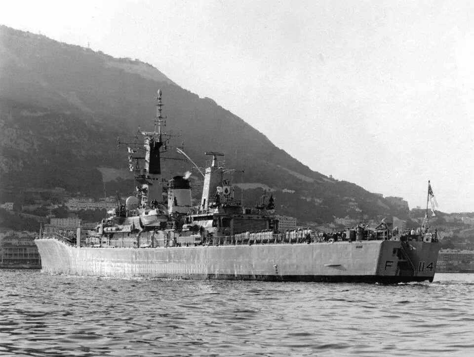 Flashback Friday Did you know that in 1970, HMS Ajax became the Gibraltar Guard ship? #FlashbackFriday #Gibraltar @RoyalNavy @NavyLookout