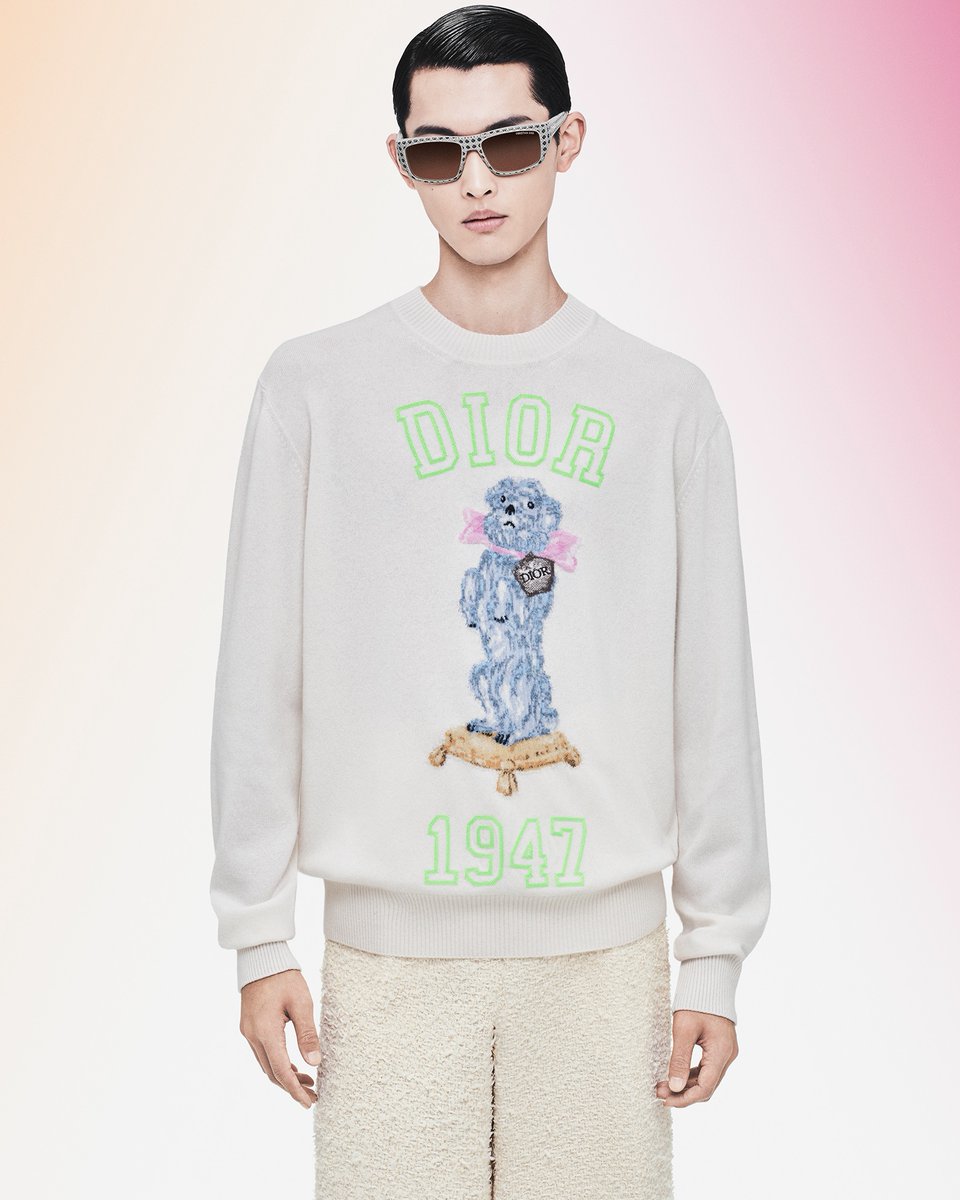トップス DIOR Christian Dior Spring 2002 J'adore Dior Crystal Shirt