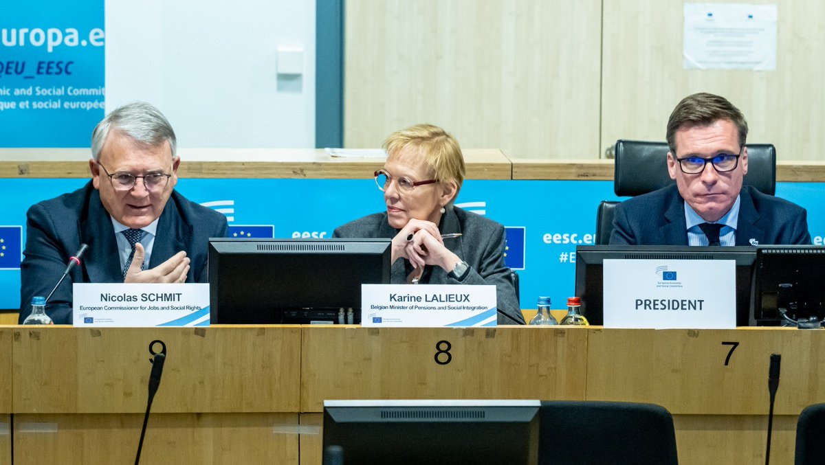 📣In #EESCPlenary debate w/ @NicolasSchmitEU and @karinelalieux, EESC delivers recommendations for social unity & inclusive growth 💪We should align #EUSemester with #SocialPillar to strengthen the social dimension of economic governance 📰europa.eu/!vFHJ8h #SocialEurope