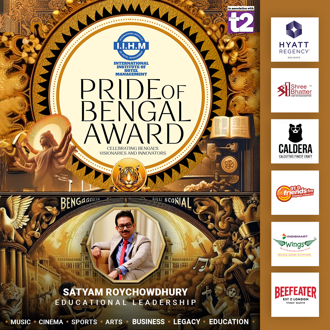 🌟 Celebrating Excellence🌟 We are thrilled to congratulate Satyam Roychowdhury, a celebrated entrepreneur and visionary, on receiving the prestigious 2024 Pride of Bengal Award! 🎉 #PrideOfBengal #EducationExcellence #BengalLegacy #iihm #iihmhotelschools #kolkata #awards