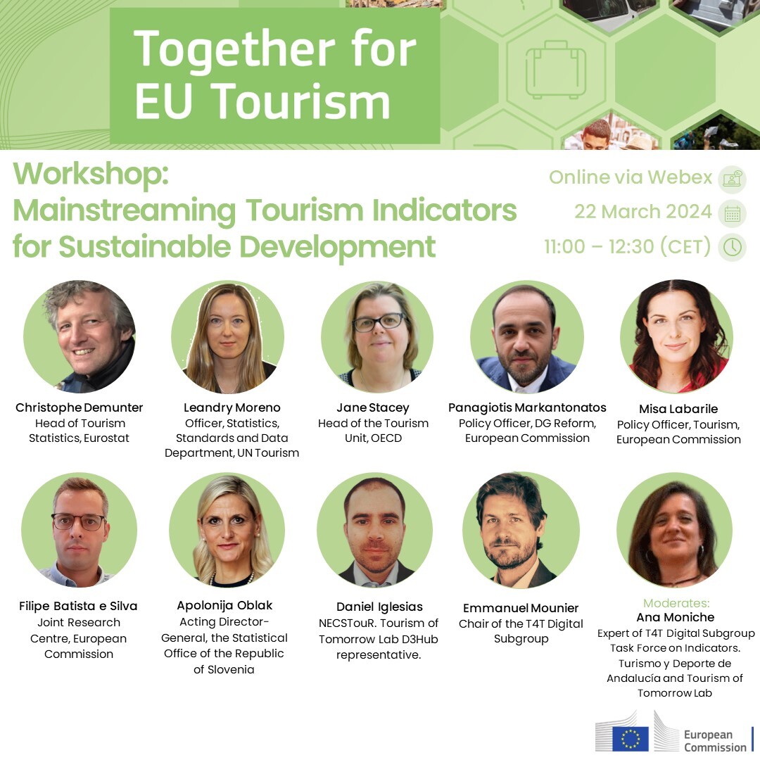 _turismoandaluz's tweet image. 🗓 Mañana 22 de marzo te invitamos a participar en este workshop
👉Apúntate: lnkd.in/daBxfjJv
🕚11.00-12.30 CET
#SustainableTourism #DataDrivenDecisionMaking #EuropeanTourismTransitionPathway