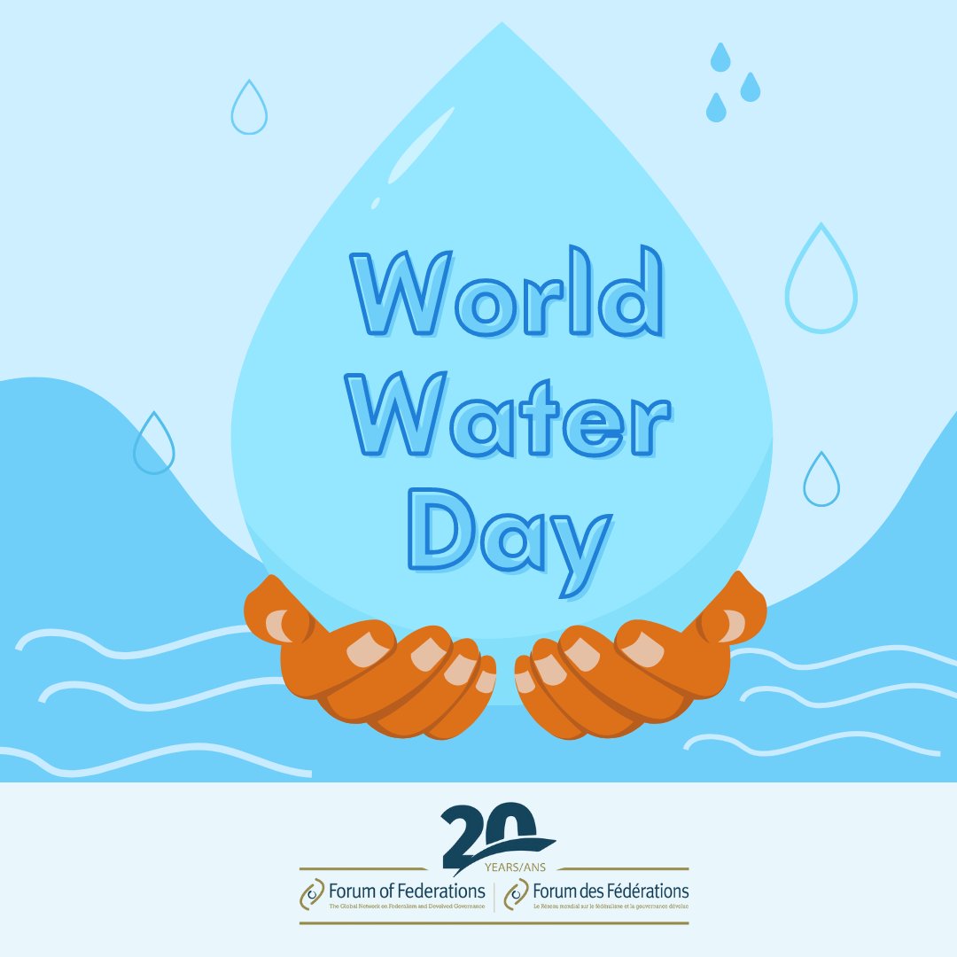 Today is #WorldWaterDay 💧 Learn more about @ForumFed policy programs on water management and federalism ➡️ forumfed.org/policy-program…