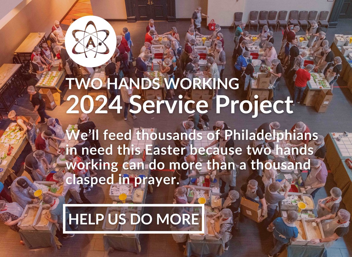 Even if you can't join us in #Philly next week (😪) you can still participate in one of our favorite convention traditions (🥰) Donate $20 or more today to our service project so we can reach our goal of packing 24,000 meals this #Easter! Lend a hand👇 act.atheists.org/a/2024servicep…