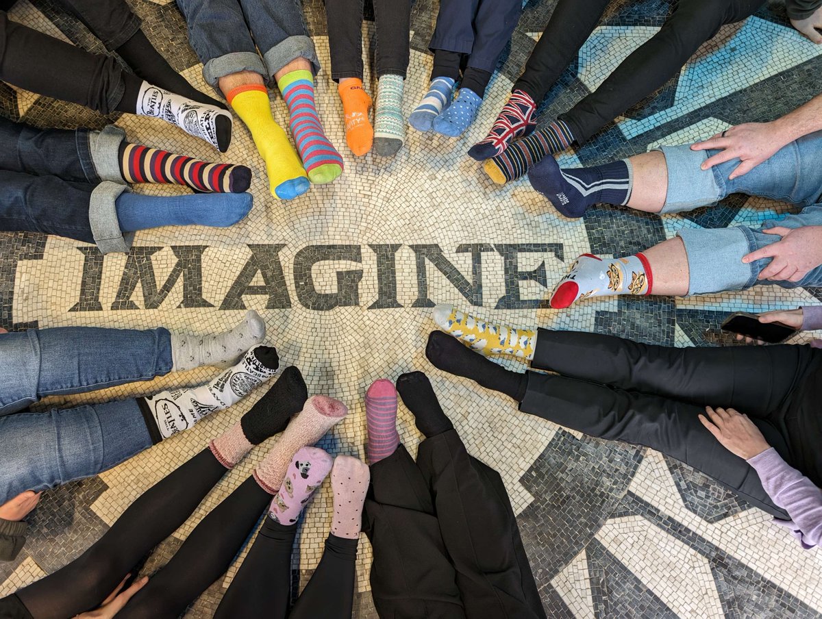 Today, we are wearing #LotsOfSocks at Strawberry Field to raise awareness for World Down Syndrome Day! Just 'Imagine' a world where we can #EndTheStereotypes #WorldDownSyndromeDay #AssumeThatICan