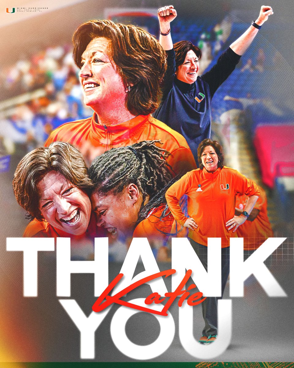 After 19 years at The U, the winningest head coach in Miami basketball history is announcing her retirement. Thank you for everything that you've given to our student-athletes, program and university. There truly is only one, @CoachKatieMeier 🧡