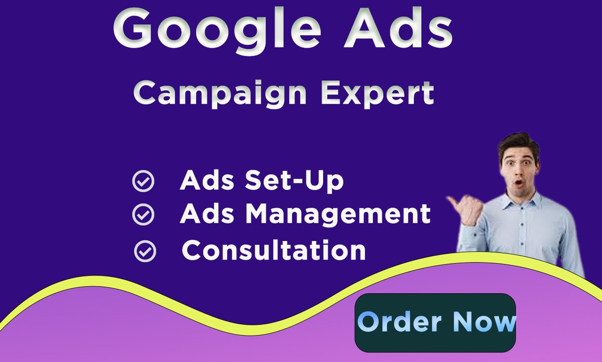 I will set up and manage your Google PPC ads campaign.
#googleadscampaign
#googleads
#ppcads
#googlesearchads
#googledisplayads