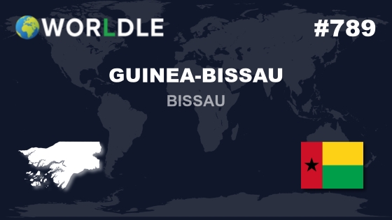 Worldle Official (@worldle_game) on Twitter photo Yesterday's #Worldle 789 answer was GUINEA-BISSAu
Common 1st guess:
Guinea-Bissau, Ukraine
Most common incorrect guess: Ukraine
1οΈβ£ π¦π¦π¦ 17%
2οΈβ£ π¦π¦π¦ 15%
3οΈβ£ π¦π¦ 14%
4οΈβ£ π¦π¦ 12%
5οΈβ£ π¦π¦ 9%
6οΈβ£ π¦π¦ 6%
β π¦π¦π¦π¦ 27%
worldle.teuteuf.fr Yesterday's #Worldle 789 answer was GUINEA-BISSAu
Common 1st guess:
Guinea-Bissau, Ukraine
Most common incorrect guess: Ukraine
1οΈβ£ π¦π¦π¦ 17%
2οΈβ£ π¦π¦π¦ 15%
3οΈβ£ π¦π¦ 14%
4οΈβ£ π¦π¦ 12%
5οΈβ£ π¦π¦ 9%
6οΈβ£ π¦π¦ 6%
β π¦π¦π¦π¦ 27%
worldle.teuteuf.fr