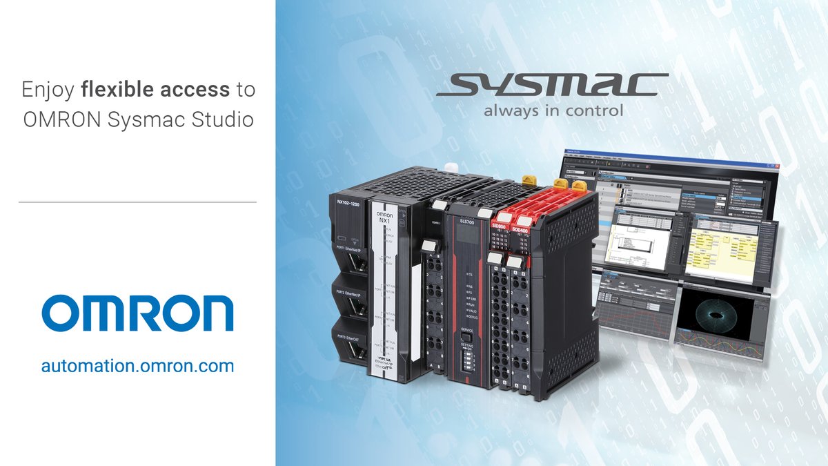 Exciting update: #Omron has launched expanded licenses of #Sysmac’s powerful #automation software, #SysmacStudio! This allows you to manage your licenses with flexibility by registering them online or an app. Download a free trial today: omron.pub/3Pq283D #alwaysincontrol