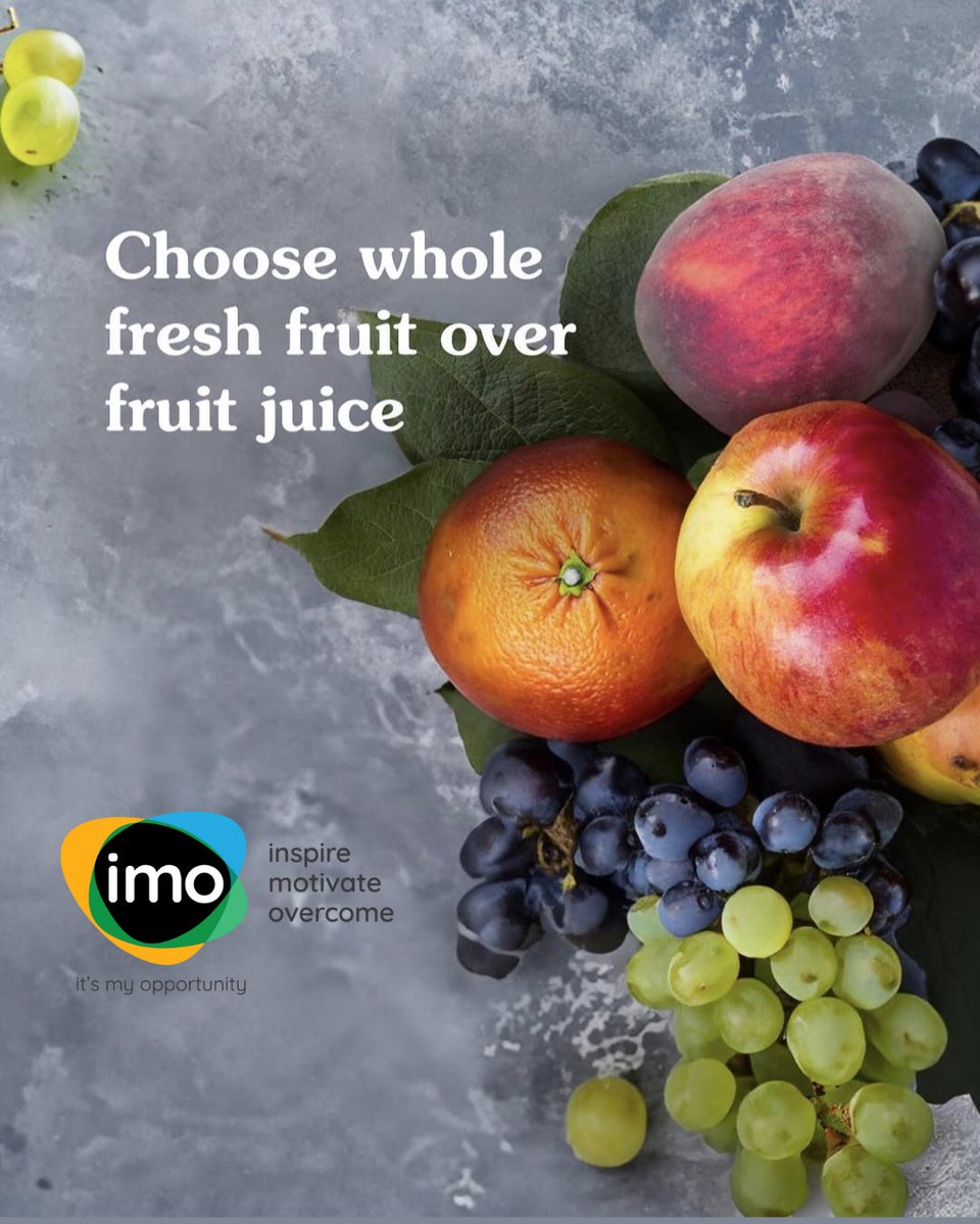 Fuel your body with nature's goodness.Opt for whole fruits 🍓🍏🍉over fruit juices which are full of fibre and nutrients. #NutritionMatters #Healthy #Choices @LSCICB @springnorthHQ @NHSDiabetes @DiabetesUK