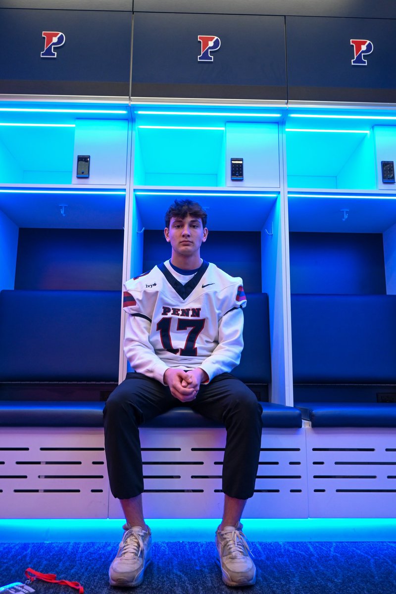 Had a great time <a href="/PennFB/">Penn Football</a> junior day! Thanks <a href="/CoachBobBenson/">Bob Benson</a> for having me down!