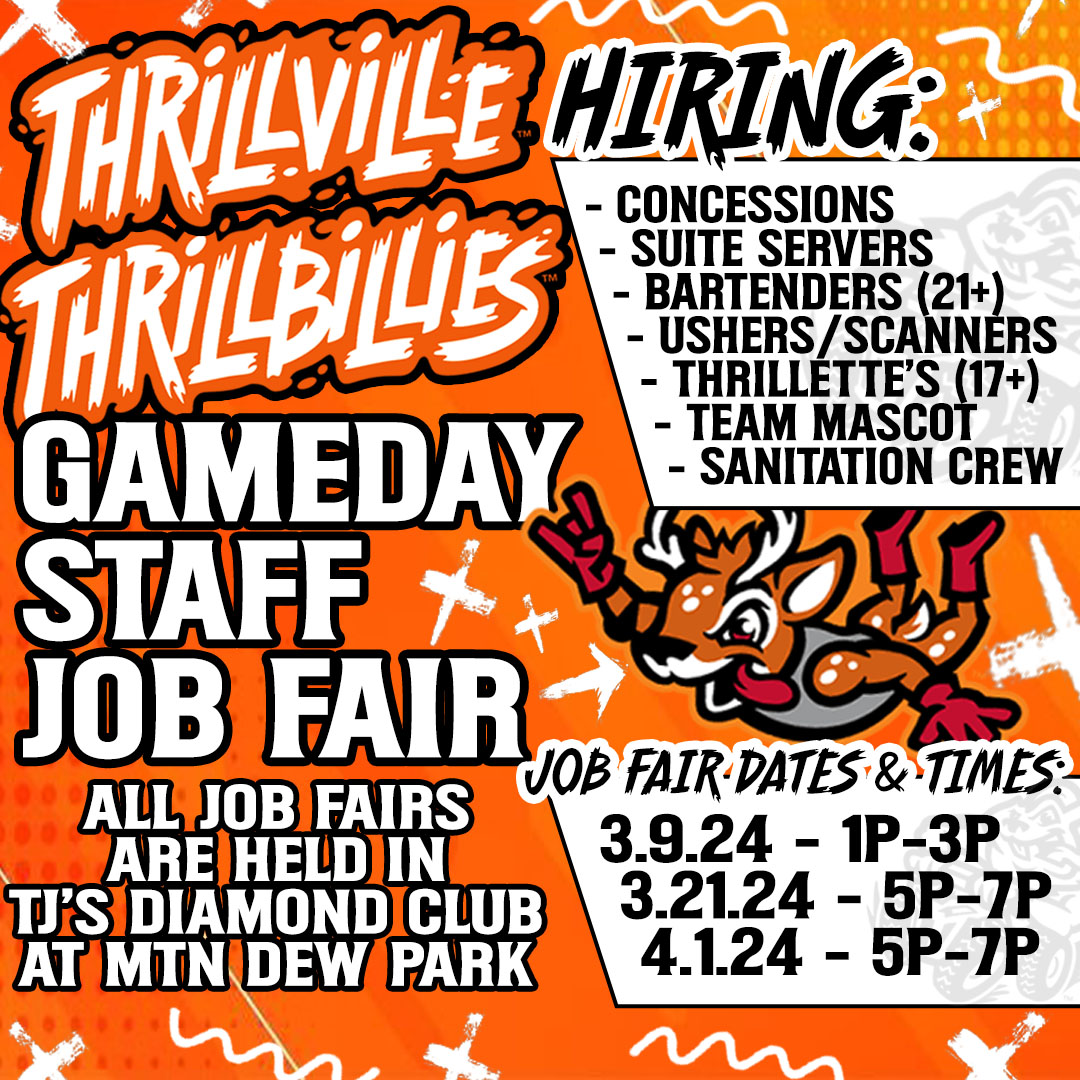 🔥 ⚾ 🔥THRILLVILLE THRILLBILLIES JOB FAIR TONIGHT STARTING AT 5:00 PM!🔥 ⚾ 🔥 Questions? Contact Jackson Wiseman at (618) 998-8499 or jwiseman@oasisoutdoors.world. 👉 thrillbillies.com/sports/bsb/202…