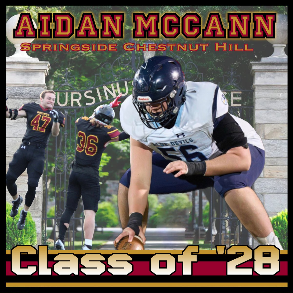 Welcome @AidanMcCann06 of @schacademy to the Ursinus Football Class of 2028! #WelcomeToTheBearsDen #UCFB131 hudl.com/athlete/o/1465…