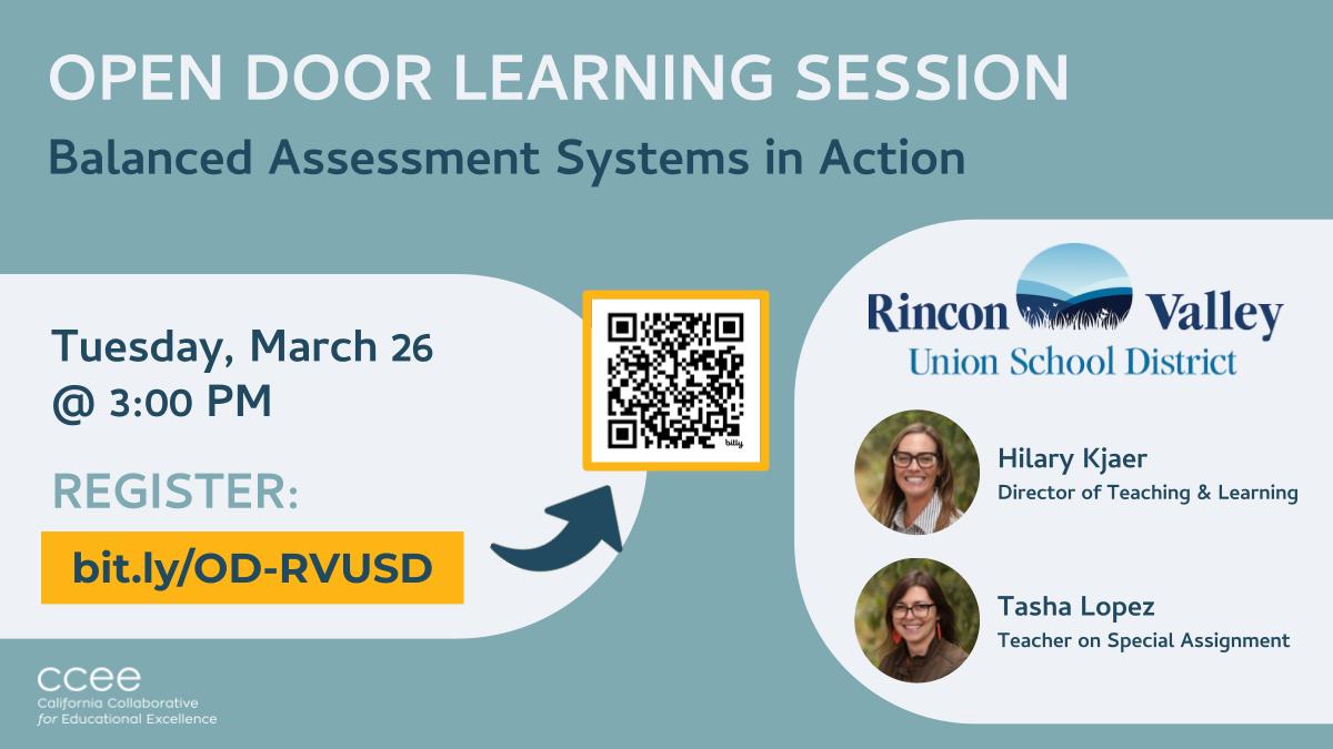 🎓 Dive deep into the world of formative assessments & learning progressions in math with @RinconValleyUSD! Discover how they've implemented Balanced Assessment Systems to enhance student learning. Don't miss out on this opportunity to refine your teaching practices. Reserve your…